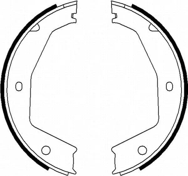 Mintex Parking Brake Shoes Set Of 4 Rear MFR586 - image 4