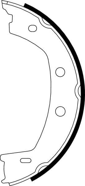 Mintex Parking Brake Shoes Set Of 4 Rear MFR587 - image 4