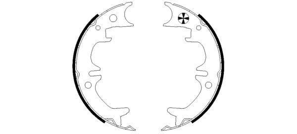 Mintex Parking Brake Shoes Set Of 4 Rear MFR591 - image 3