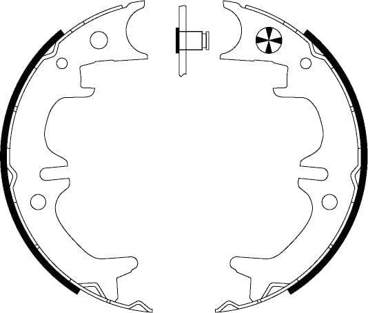 Mintex Parking Brake Shoes Set Of 4 Rear MFR591 - image 4