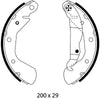 Mintex Brake Shoes Full Set Of 4 Rear With Handbrake Lever MFR594 thumbnail