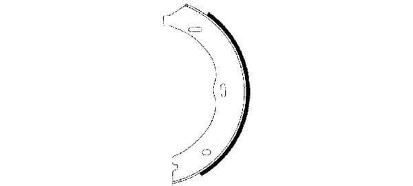 Mintex Parking Brake Shoes Set Of 4 Rear MFR597 - image 3