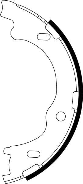 Mintex Parking Brake Shoes Set Of 4 Rear MFR600 - image 4