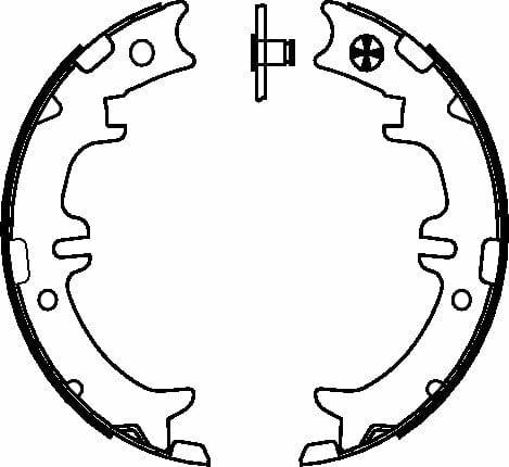 Mintex Parking Brake Shoes Set Of 4 Rear MFR611 - image 4