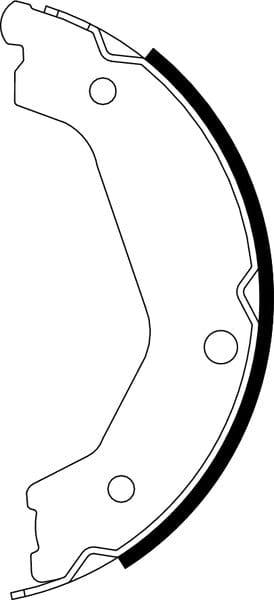 Mintex Parking Brake Shoes Set Of 4 Rear MFR614 - image 4