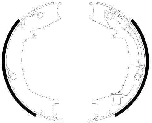 Mintex Parking Brake Shoes Set Of 4 Rear MFR616 - image 3