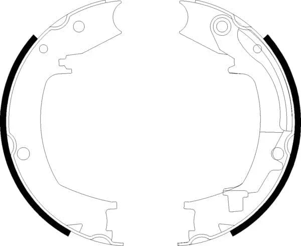 Mintex Parking Brake Shoes Set Of 4 Rear MFR616 - image 4