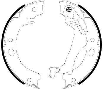 Mintex Parking Brake Shoes Set Of 4 Rear MFR617 - image 3