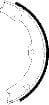 Mintex Parking Brake Shoes Set Of 4 Rear MFR619 - image 3