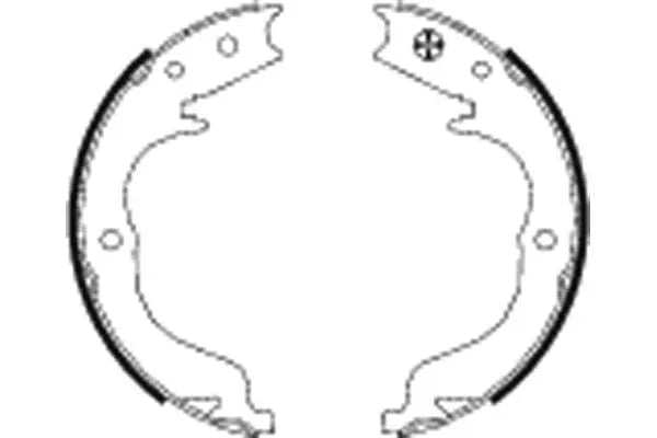 Mintex Parking Brake Shoes Set Of 4 Rear MFR621 - image 3