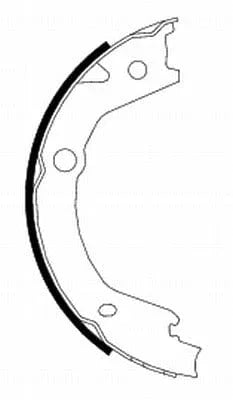Mintex Parking Brake Shoes Set Of 4 Rear MFR623 - image 3