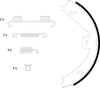 Mintex Parking Brake Shoes Set Of 4 Rear MFR624 thumbnail