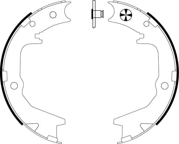 Mintex Parking Brake Shoes Set Of 4 Rear MFR626 - image 4