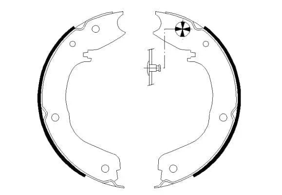 Mintex Parking Brake Shoes Set Of 4 Rear MFR627 - image 3