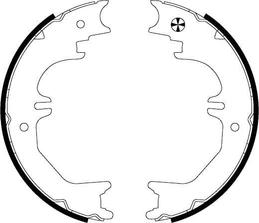 Mintex Parking Brake Shoes Set Of 4 Rear MFR628 - image 4