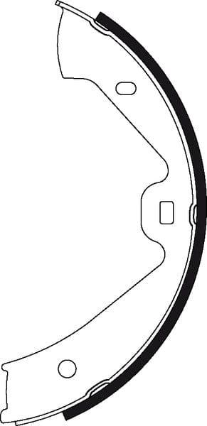 Mintex Parking Brake Shoes Set Of 4 Rear MFR634 - image 3