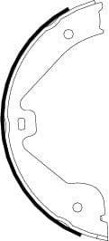 Mintex Parking Brake Shoes Set Of 4 Rear MFR636 - image 3