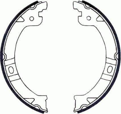 Mintex Parking Brake Shoes Set Of 4 Rear MFR643 - image 3