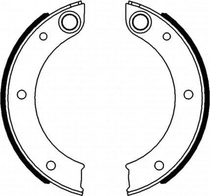 Mintex Parking Brake Shoes Set Of 4 Rear MFR647 - image 3