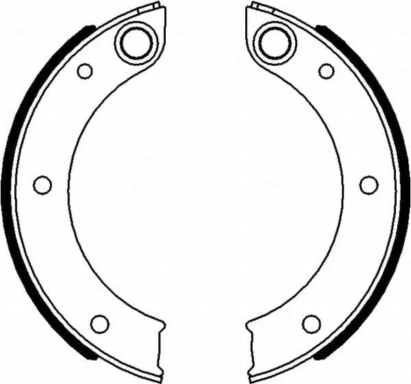 Mintex Parking Brake Shoes Set Of 4 Rear MFR647 - image 4