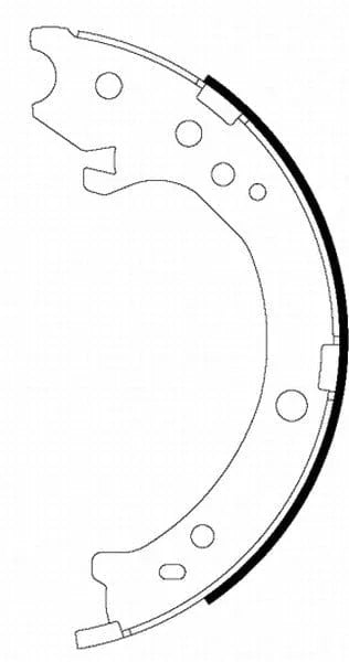Mintex Parking Brake Shoes Set Of 4 Rear MFR654 - image 3