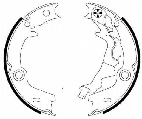 Mintex Parking Brake Shoes Set Of 4 Rear MFR656 - image 3