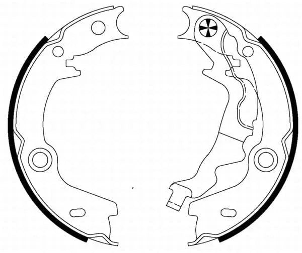 Mintex Parking Brake Shoes Set Of 4 Rear MFR656 - image 4