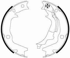 Mintex Parking Brake Shoes Set Of 4 Rear MFR658 - image 4