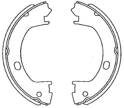 Mintex Parking Brake Shoes Set Of 4 Rear MFR660 - image 4