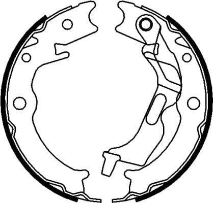 Mintex Parking Brake Shoes Set Of 4 Rear MFR661 - image 4