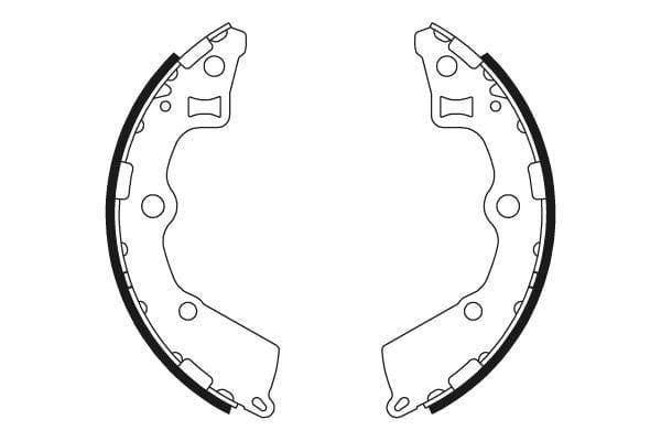 Mintex Brake Shoes Set Brake Shoes Full Set Of 4 Rear MFR666 - image 3