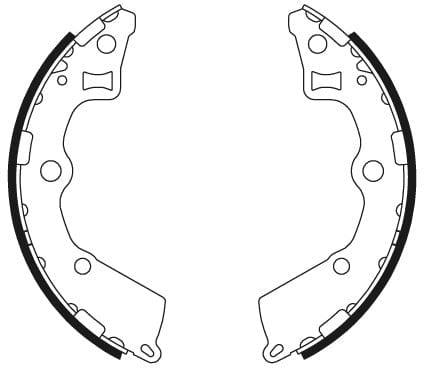 Mintex Brake Shoes Set Brake Shoes Full Set Of 4 Rear MFR666 - image 4