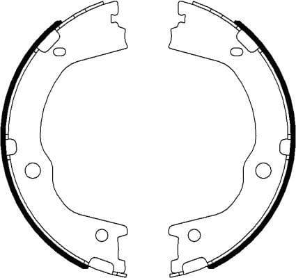 Mintex Parking Brake Shoes Set Of 4 Rear MFR669 - image 3