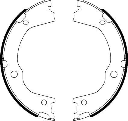 Mintex Parking Brake Shoes Set Of 4 Rear MFR669 - image 4