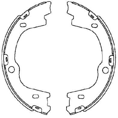 Mintex Parking Brake Shoes Set Of 4 Rear MFR670 - image 4