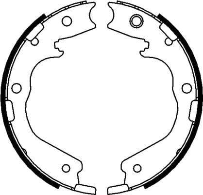 Mintex Parking Brake Shoes Set Of 4 Rear MFR672 - image 3