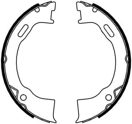 Mintex Parking Brake Shoes Set Of 4 Rear MFR674 - image 3