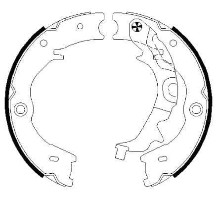 Mintex Parking Brake Shoes Set Of 4 Rear MFR675 - image 3