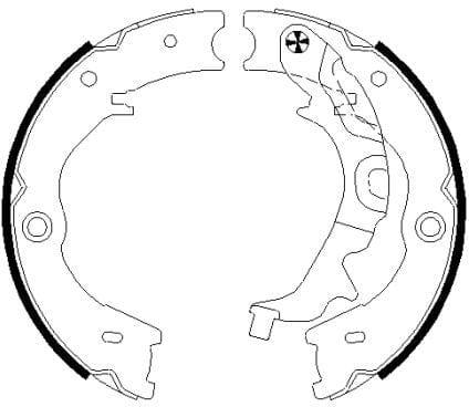 Mintex Parking Brake Shoes Set Of 4 Rear MFR675 - image 4