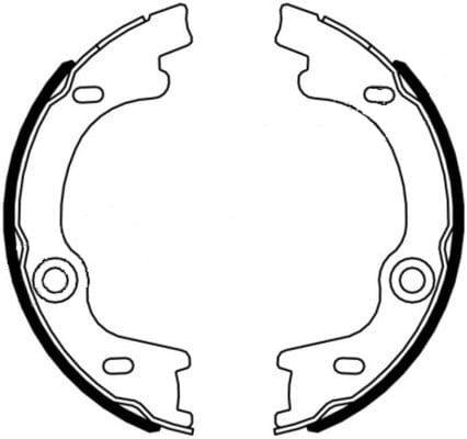 Mintex Parking Brake Shoes Set Of 4 Rear MFR676 - image 4