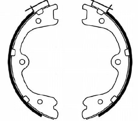 Mintex Parking Brake Shoes Set Of 4 Rear MFR678 - image 3