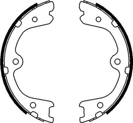 Mintex Parking Brake Shoes Set Of 4 Rear MFR679 - image 3