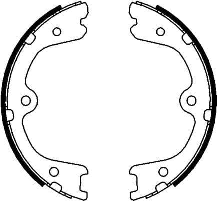 Mintex Parking Brake Shoes Set Of 4 Rear MFR679 - image 4