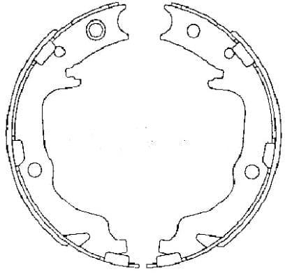 Mintex Parking Brake Shoes Set Of 4 Rear MFR683 - image 4