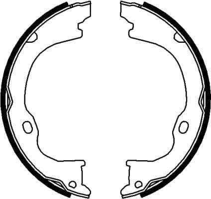Mintex Parking Brake Shoes Set Of 4 Rear MFR684 - image 3