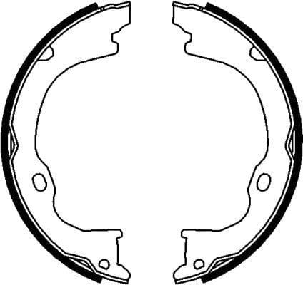 Mintex Parking Brake Shoes Set Of 4 Rear MFR684 - image 4