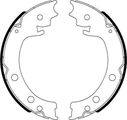 Mintex Parking Brake Shoes Set Of 4 Rear MFR687 - image 3