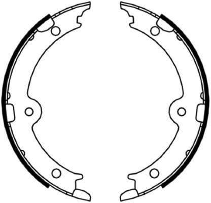 Mintex Parking Brake Shoes Set Of 4 Rear MFR688 - image 3