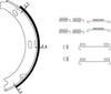 Mintex Parking Brake Shoes Set Of 4 Rear MFR693 thumbnail