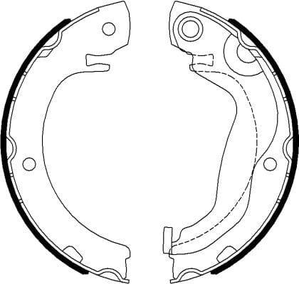 Mintex Parking Brake Shoes Set Of 4 Rear MFR694 - image 4